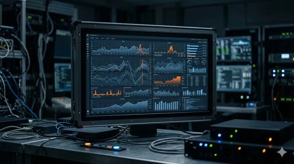 Panel de visualización de datos industriales en tiempo real